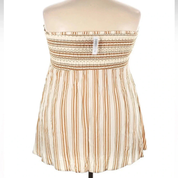 Torrid Ember Stripe Rayon Slub Smocked Tube Top Plus Size 3X NWT - Picture 5 of 9